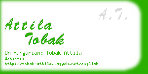 attila tobak business card